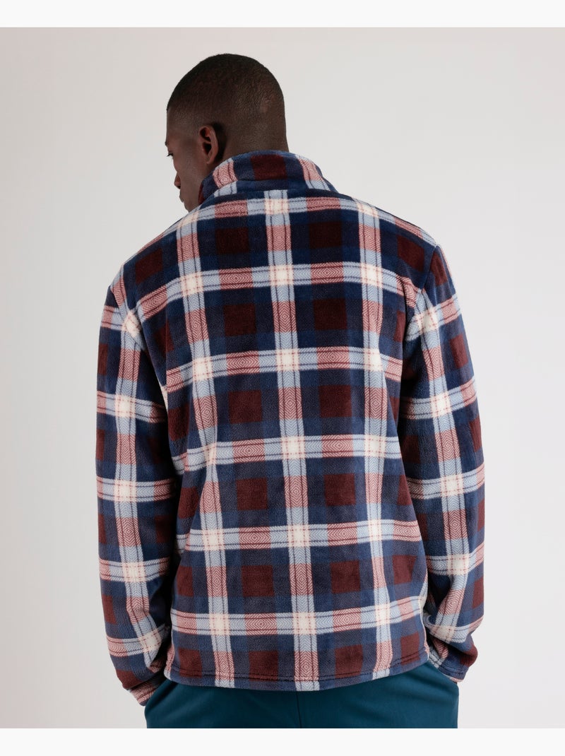 NEW PLAN Bata Manga Larga Calentita Dedraded para Hombre Granate - Kiabi