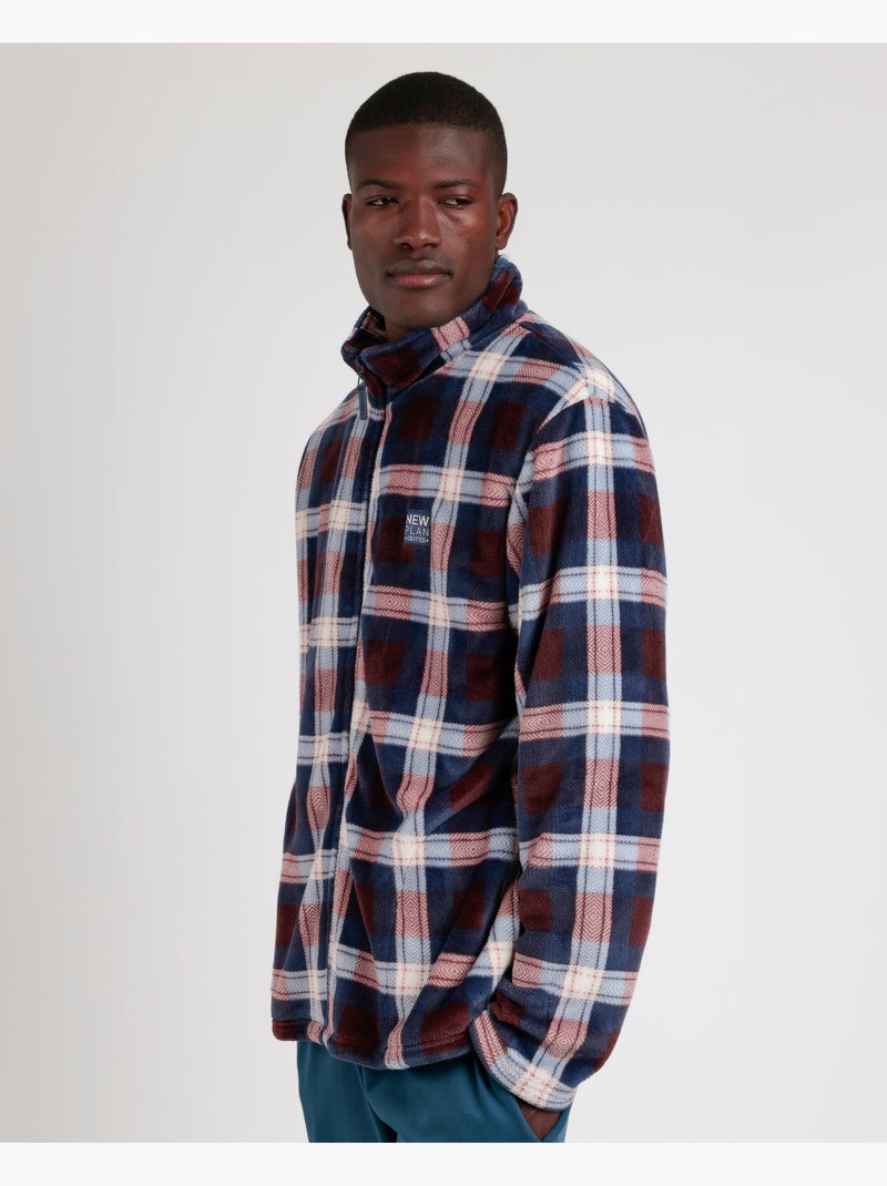 NEW PLAN Bata Manga Larga Calentita Dedraded para Hombre Granate - Kiabi