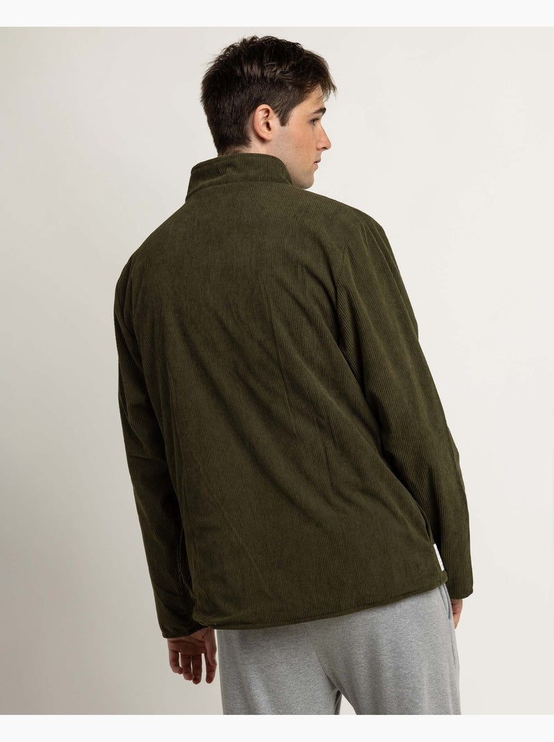 NEW PLAN Chaqueta Manga Larga Corduroy para Hombre Caqui - Kiabi