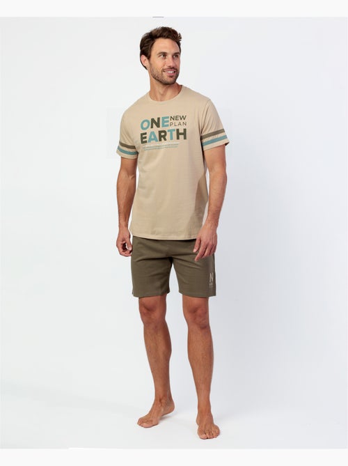 NEW PLAN Pijama Manga Corta Evergreen para Hombre - Kiabi