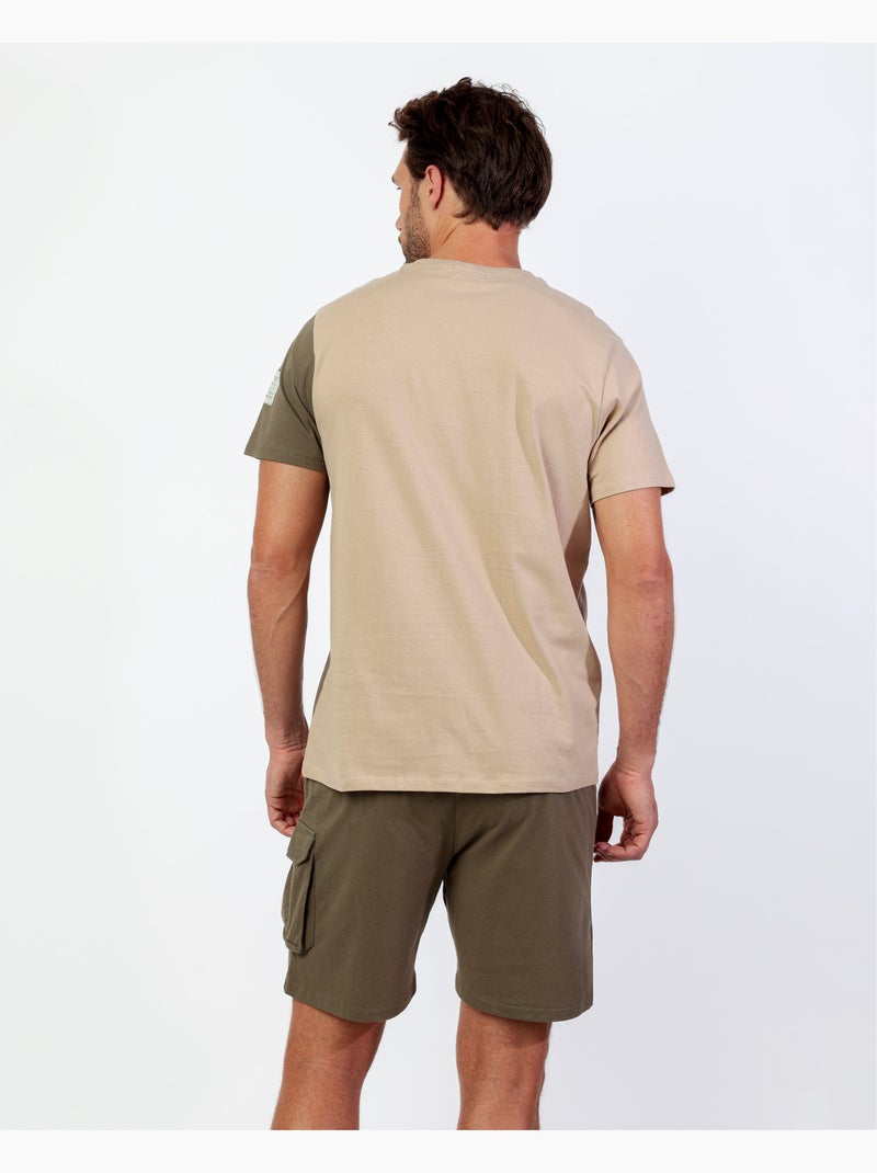 NEW PLAN Pijama Manga Corta Piezas Evergreen para Hombre Camel - Kiabi