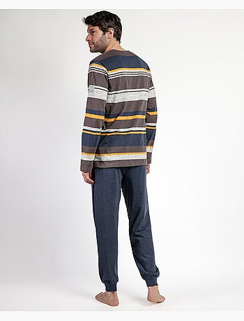 NEW PLAN Pijama Manga Larga Amber para Hombre