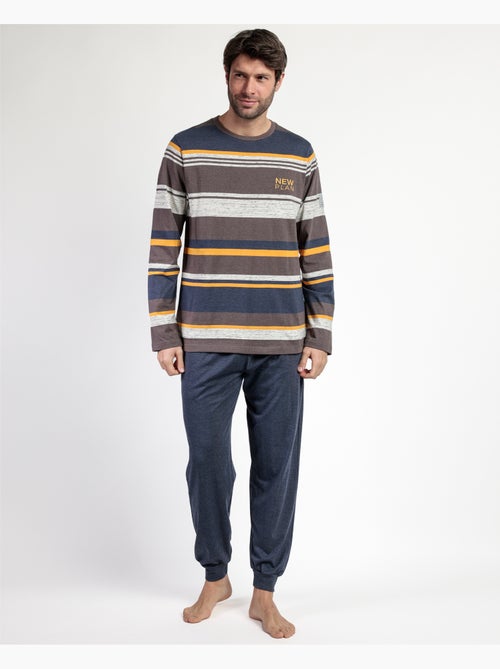 NEW PLAN Pijama Manga Larga Amber para Hombre - Kiabi NEW PLAN Pijama Manga Larga Amber para Hombre - Kiabi