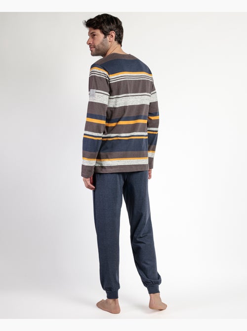 NEW PLAN Pijama Manga Larga Amber para Hombre - Kiabi NEW PLAN Pijama Manga Larga Amber para Hombre - Kiabi
