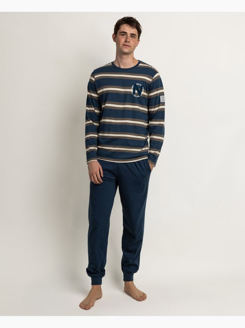NEW PLAN Pijama Manga Larga Rayas Terrain para Hombre - Kiabi NEW PLAN Pijama Manga Larga Rayas Terrain para Hombre - Kiabi