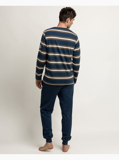 NEW PLAN Pijama Manga Larga Rayas Terrain para Hombre - Kiabi NEW PLAN Pijama Manga Larga Rayas Terrain para Hombre - Kiabi