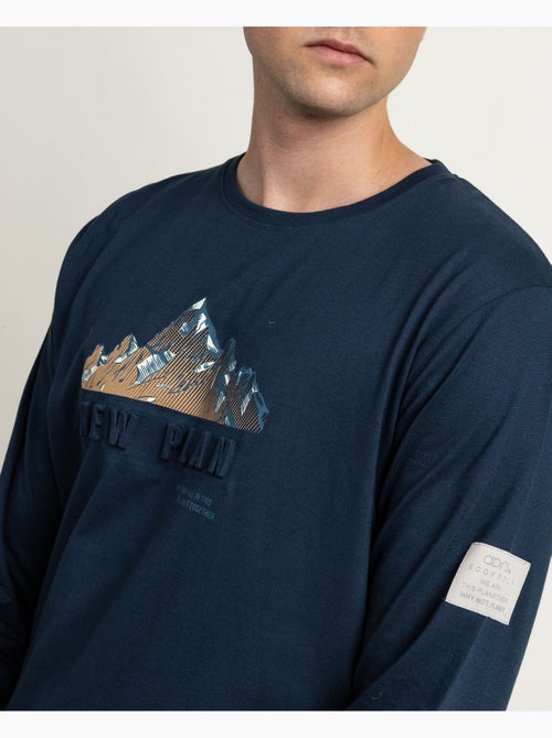 NEW PLAN Pijama Manga Larga Terrain para Hombre - Kiabi NEW PLAN Pijama Manga Larga Terrain para Hombre - Kiabi