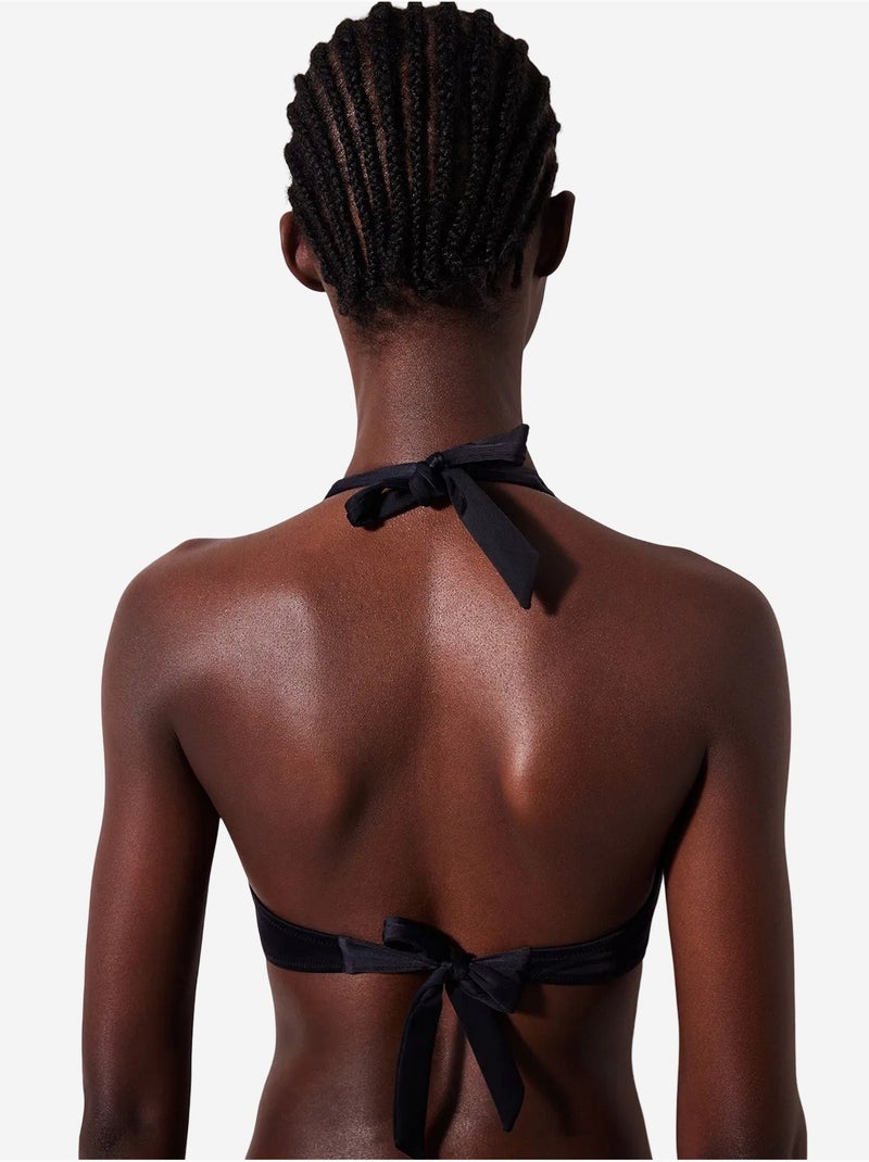 New triangle twist top de bikini penti Negro - Kiabi