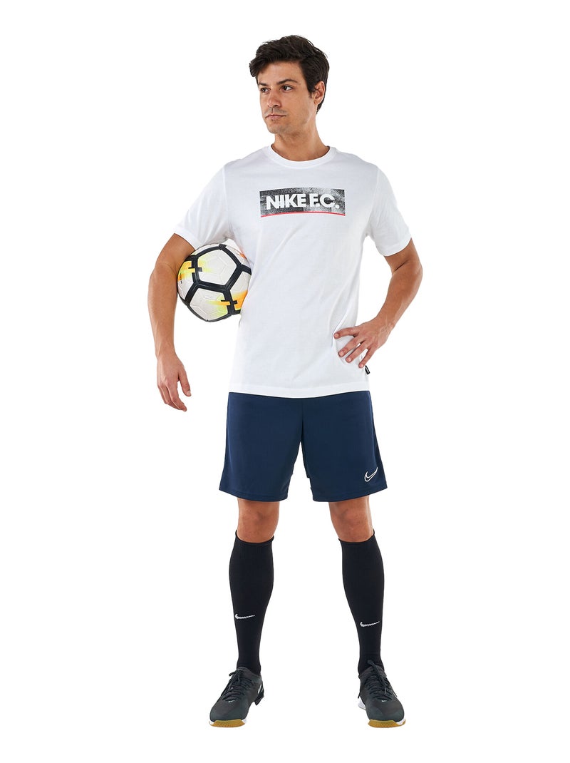 Nike - Camiseta Fc Bloque de Algodón para Hombre Blanco - Kiabi