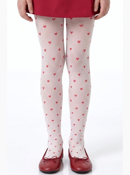 Niña little heart leotardo con estampado de corazones penti - Kiabi