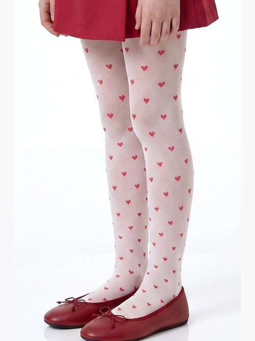 Niña little heart leotardo con estampado de corazones penti - Kiabi