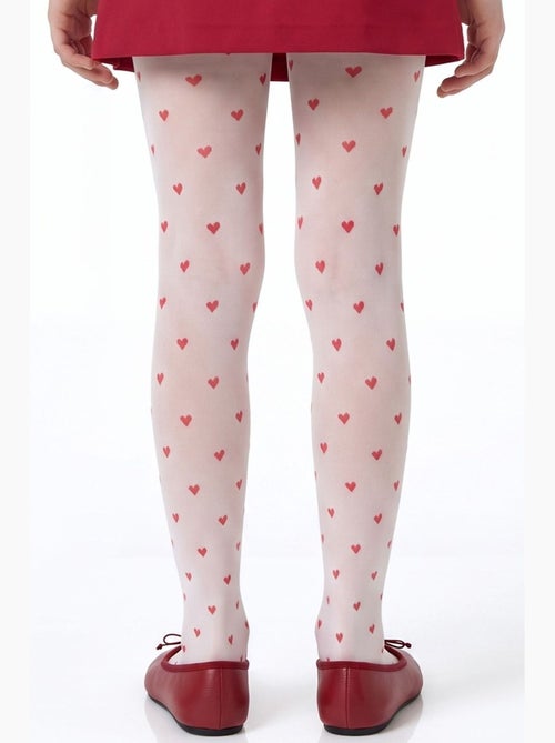 Niña little heart leotardo con estampado de corazones penti - Kiabi