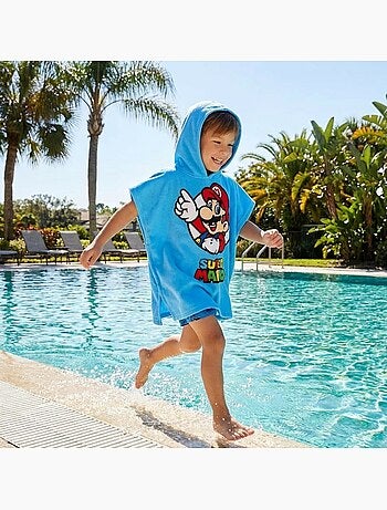 Nintendo - poncho de baño con capucha estampado