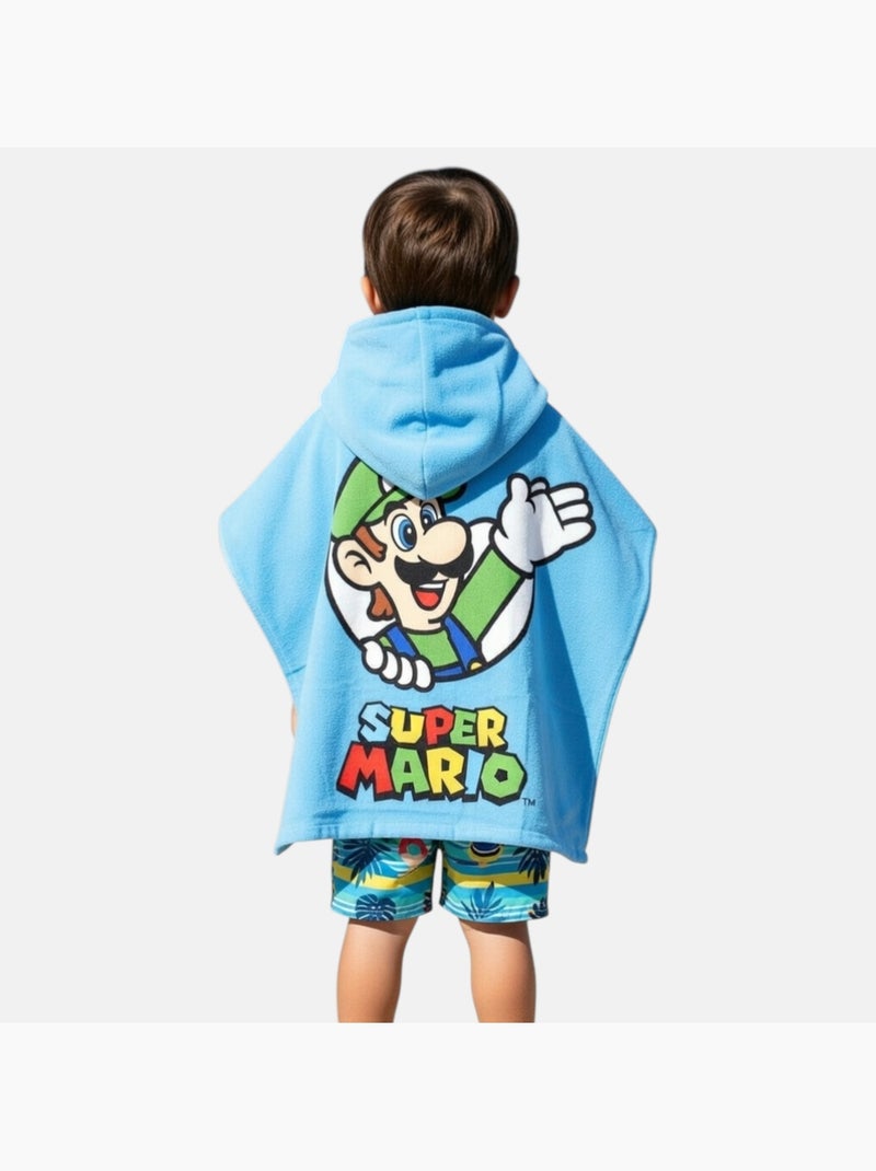 Nintendo - Poncho de baño niño Azul - Kiabi