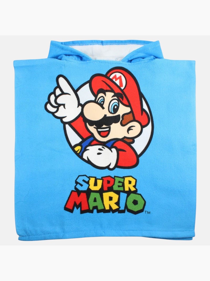 Nintendo - Poncho de baño niño Azul - Kiabi