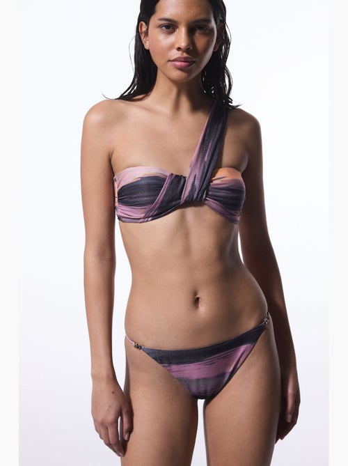 Nixie top de bikini de un hombro a rayas penti - Kiabi