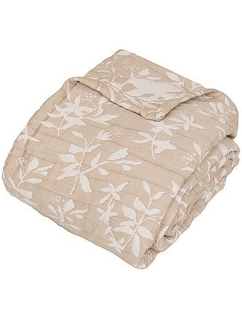 Nuvia colcha de lino beige 260x240cm