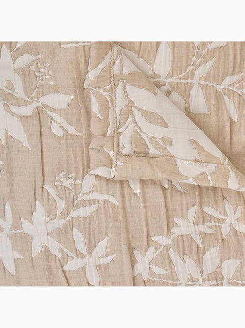 Nuvia colcha de lino beige 260x240cm - Kiabi