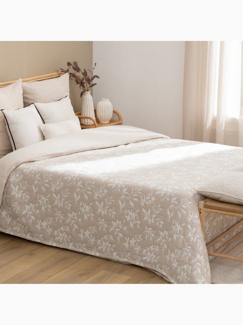 Nuvia colcha de lino beige 260x240cm - Kiabi