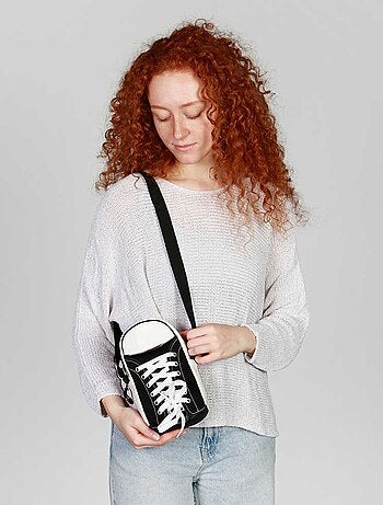 Oh My Pop Black Bolso Sneakers, Negro