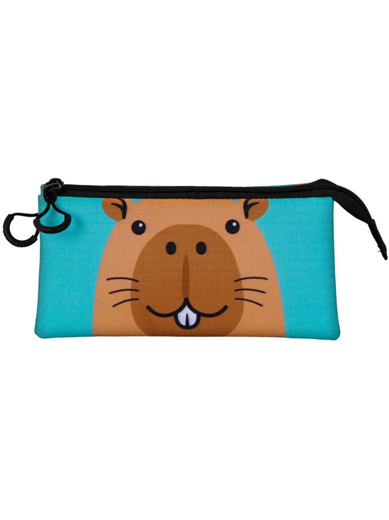 Oh My Pop Capy Estuche Portatodo Triple, Verde Verde - Kiabi