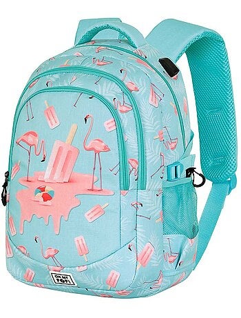 Oh My Pop Ice Flamingo Mochila Running PLUS, Turquesa