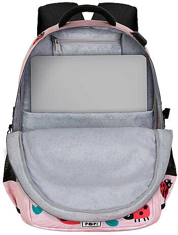 Oh My Pop Ladybug Mochila Running PLUS, Rosa