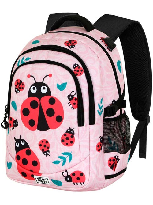 Oh My Pop Ladybug Mochila Running PLUS, Rosa - Kiabi Oh My Pop Ladybug Mochila Running PLUS, Rosa - Kiabi
