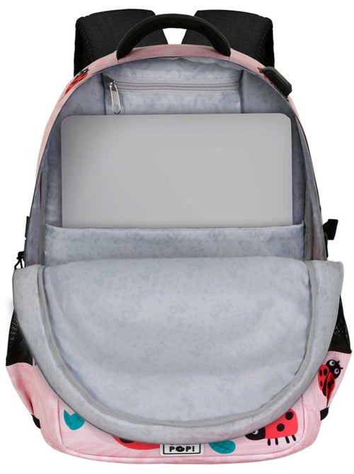 Oh My Pop Ladybug Mochila Running PLUS, Rosa - Kiabi Oh My Pop Ladybug Mochila Running PLUS, Rosa - Kiabi