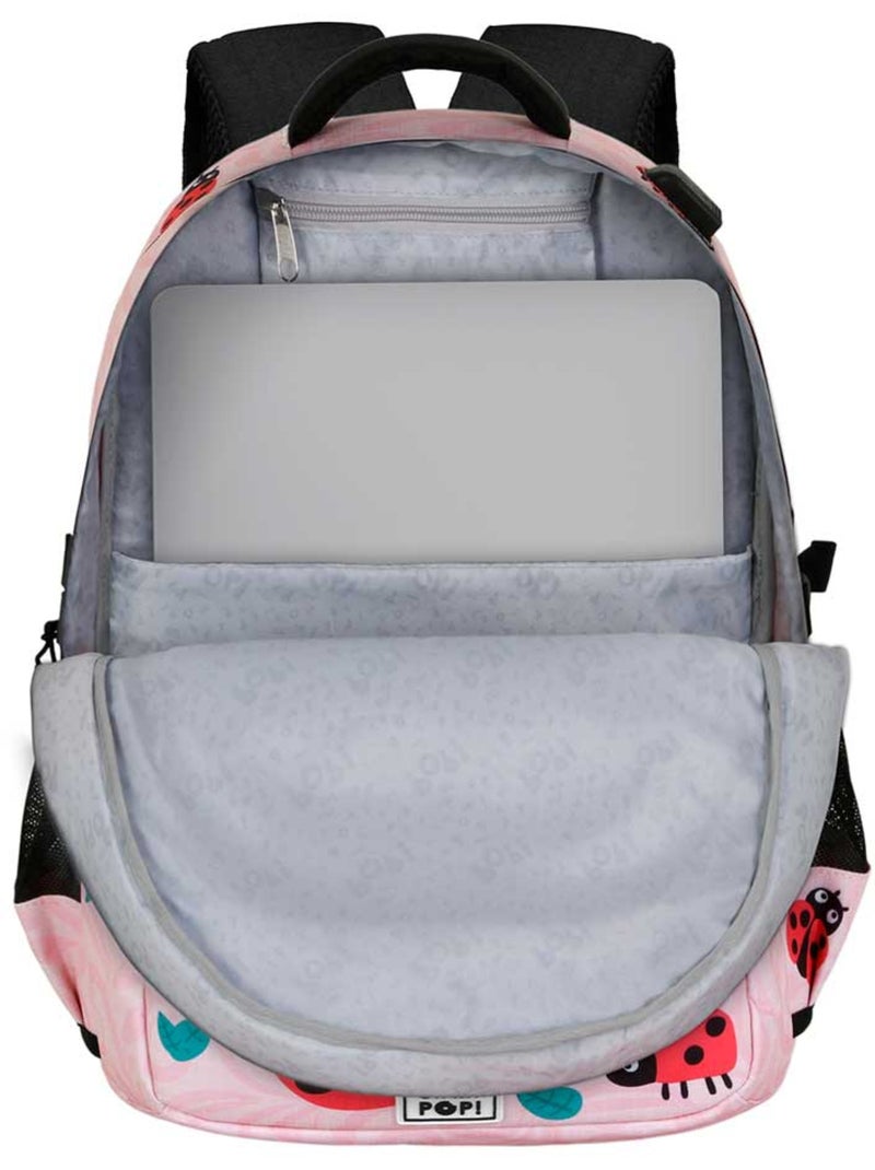 Oh My Pop Ladybug Mochila Running PLUS, Rosa Rosa - Kiabi