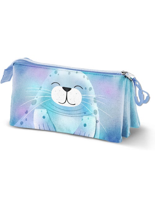 Oh My Pop Sealy Estuche Portatodo Triple, Azul - Kiabi Oh My Pop Sealy Estuche Portatodo Triple, Azul - Kiabi