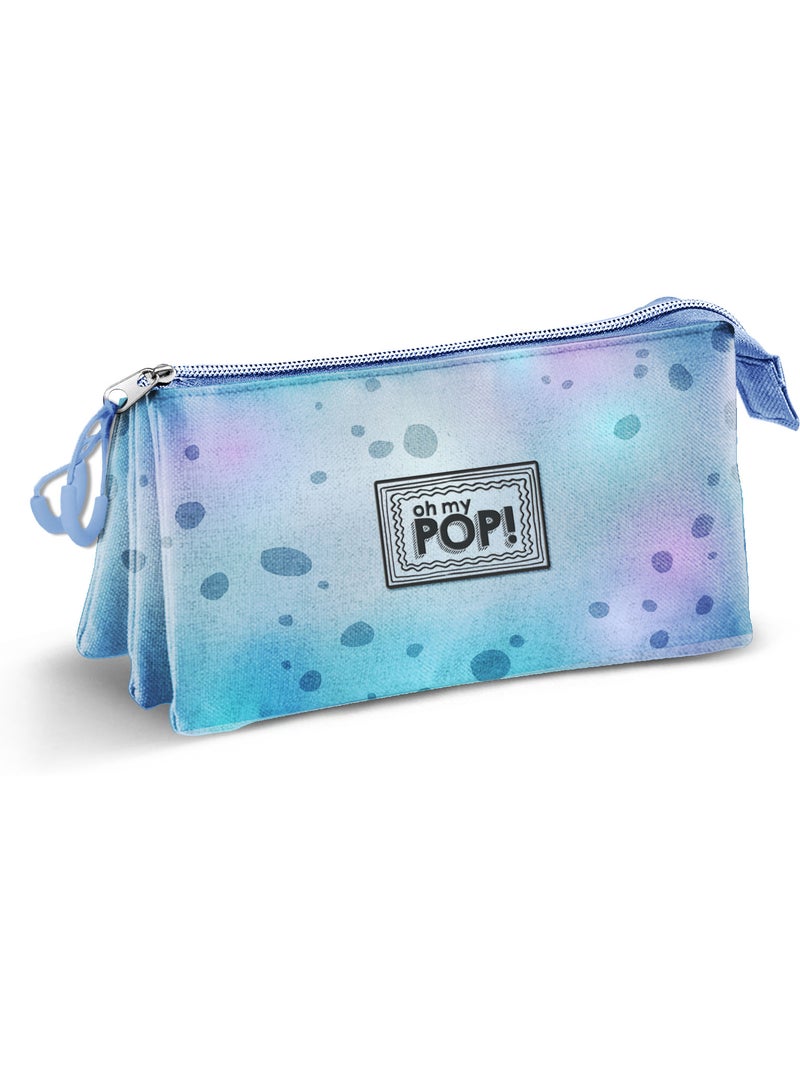 Oh My Pop Sealy Estuche Portatodo Triple, Azul Azul - Kiabi
