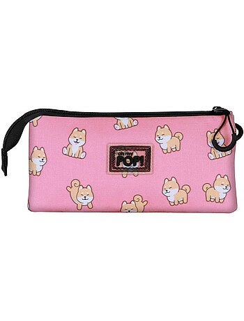Oh my pop shiba estuche portatodo triple, multicolor