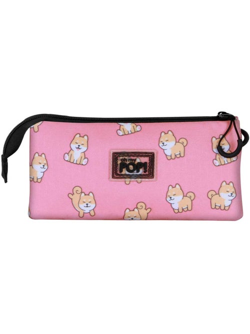 Oh My Pop Shiba Estuche Portatodo Triple, Multicolor - Kiabi Oh My Pop Shiba Estuche Portatodo Triple, Multicolor - Kiabi