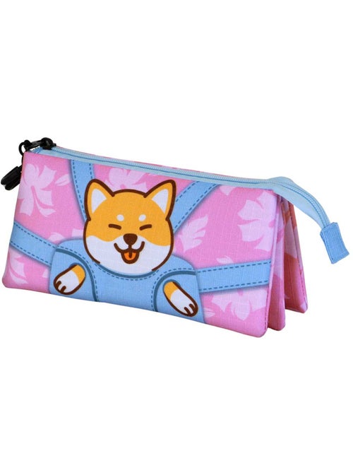 Oh My Pop Shiby Estuche Portatodo Triple, Rosa - Kiabi Oh My Pop Shiby Estuche Portatodo Triple, Rosa - Kiabi