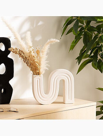 Olme cerámica soliflore h24.8cm blanco