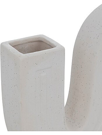 Olme cerámica soliflore h24.8cm blanco