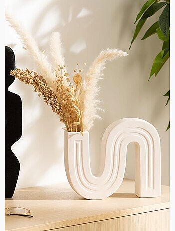 Olme cerámica soliflore h24.8cm blanco
