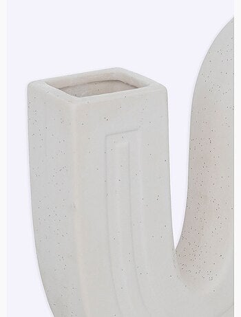 Olme cerámica soliflore h24.8cm blanco