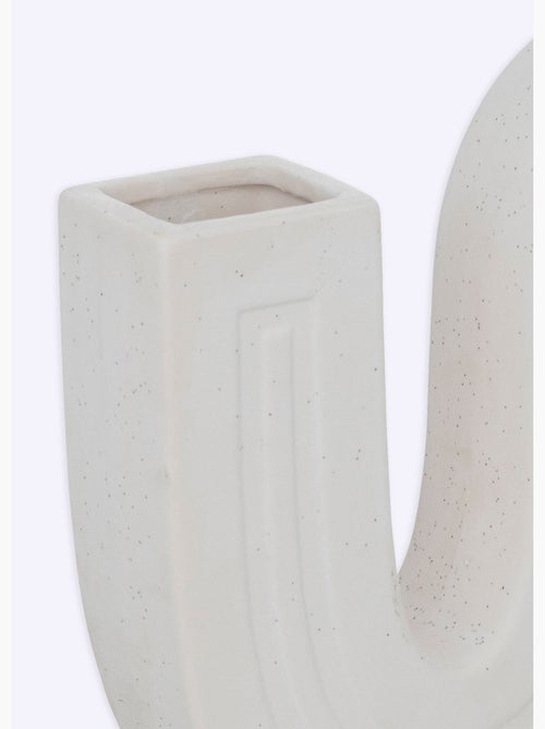 Olme cerámica soliflore h24.8cm blanco - Kiabi Olme cerámica soliflore h24.8cm blanco - Kiabi