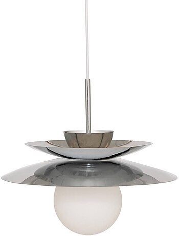 Omia lámpara colgante de plata h125cm