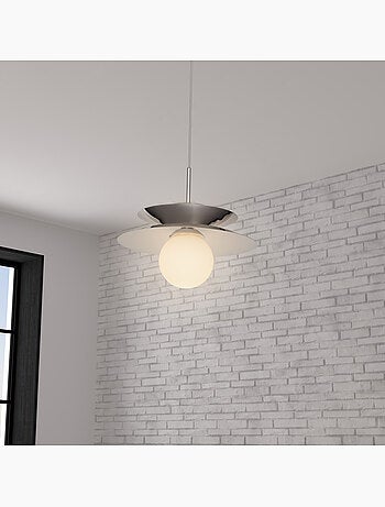 Omia lámpara colgante de plata h125cm