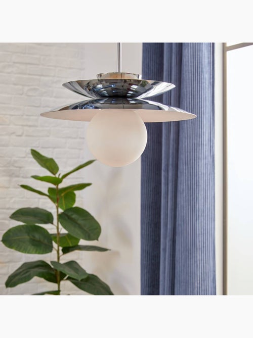 Omia lámpara colgante de plata h125cm - Kiabi Omia lámpara colgante de plata h125cm - Kiabi