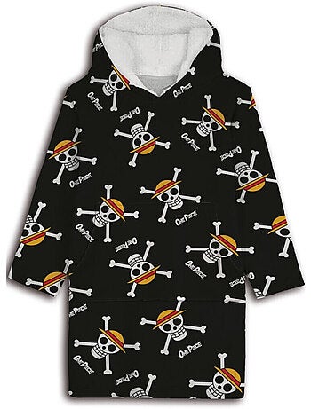 One Piece - Manta polar para adulto con capucha - Cobertor con mangas Talla S a L