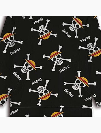 One Piece - Manta polar para adulto con capucha - Cobertor con mangas Talla S a L