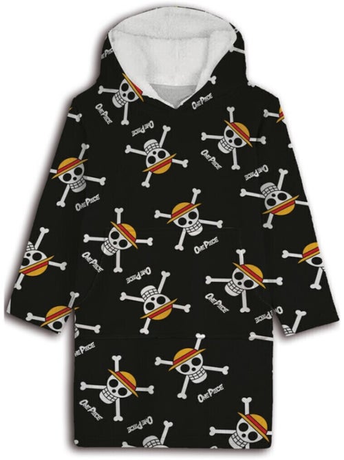 One Piece - Manta polar para adulto con capucha - Cobertor con mangas Talla S a L - Kiabi