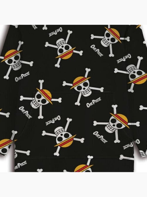 One Piece - Manta polar para adulto con capucha - Cobertor con mangas Talla S a L - Kiabi