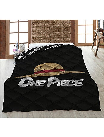 One Piece, edredón infantil estampado reversible, Sombrero de Paja