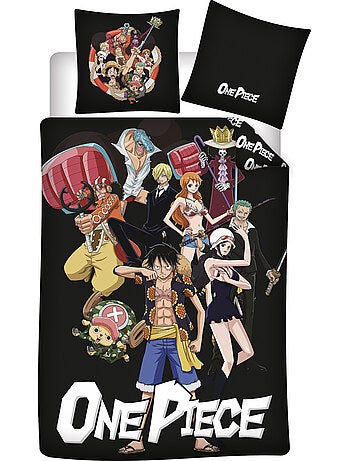 One piece funda nordica 140x200 cm + funda 63x63 gris antracita