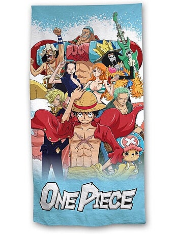 One Piece, Toalla de Baño Infantil Grande Estampada 100 % Algodón, LUFFY